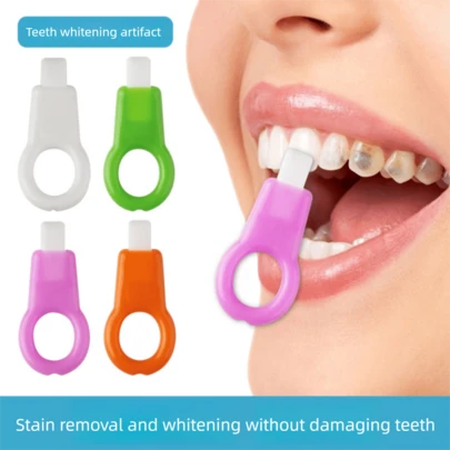 30pcs/Pack Random Color Teeth Cleaning Wipes, Disposable Teeth Whitening Stain Remover Eraser, Portable Teeth Stain Cleaner, Deep Clean For Adults And Students, Easy To Use