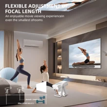 XBJ Mini Smart Projector With WiFi & Bluetooth - A5Pro 4K Movie Projector, 800LM Home Theater | Auto Keystone & Focus, USB & Multiple Video Ports For TV Stick, Laptop, Smartphone | Portable Outdoor Projector For Bedroom, Backyard, Camping & Travel | Ultimate Christmas & Holiday Gift (HD 1080P Supported) - Xem 8
