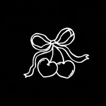 1pc Cherry Bow Vinyl Car Sticker, Auto Accessories, Fuel Tank Decal, Bumper Sticker, Car Decal - one-size - View 9