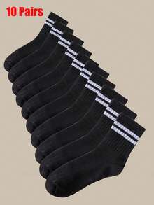 2/5 Pairs Women Slim Striped Mid-Calf Socks - Beige And Brown Striped Pattern, Suitable For Autumn/Winter, Machine Washable, Suitable For Casual And Formal Wear, Cute Socks, Casual Outfit, Fashionable Socks, Comfortable Style, Fashion Enthusiasts, Daily Socks, Fashionable Socks, Durable Material, Fashionable Women, Thick Socks, Fashion Buyers, Formal Wear, Fashionable Stripes, Outdoor Enthusiasts, Striped Pattern, Couple Socks