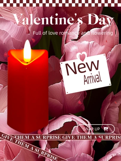 3支红色心形暖光LED电子蜡烛，营造浪漫氛围。逼真火焰细节，红色心形造型，环境照明电子蜡烛灯，适用于圣诞节、情人节、周年纪念日、求婚、烛光晚餐、生日派对等浪漫装饰场景，创意男士礼物，家居装饰，个性化礼物，节日装饰，墙面装饰，卧室装饰，个性化定制，花园装饰，浴室配件，蜡烛加热器，卧室设计