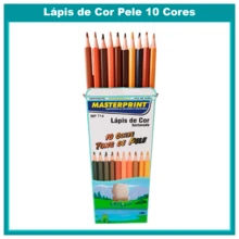 Kit Of 44 Hexagonal School Colored Pencils (24 Colors + 10 Pastel Tone Colors + 10 Skin Tone Colors) Masterprint - 彩色 - 查看 6