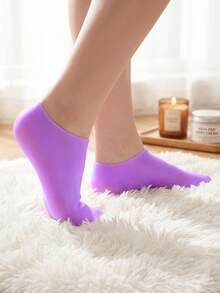 1pair Silicone Gel Moisturizing Socks For Foot Care, Prevent Cracking,Remove Dead Skin,Protective And Elastic Foot Care Socks