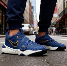 Nike 女款 TEAM HUSTLE D 11 KC 篮球休闲运动鞋 FZ8463-400 - 寶藍色 - 查看 1