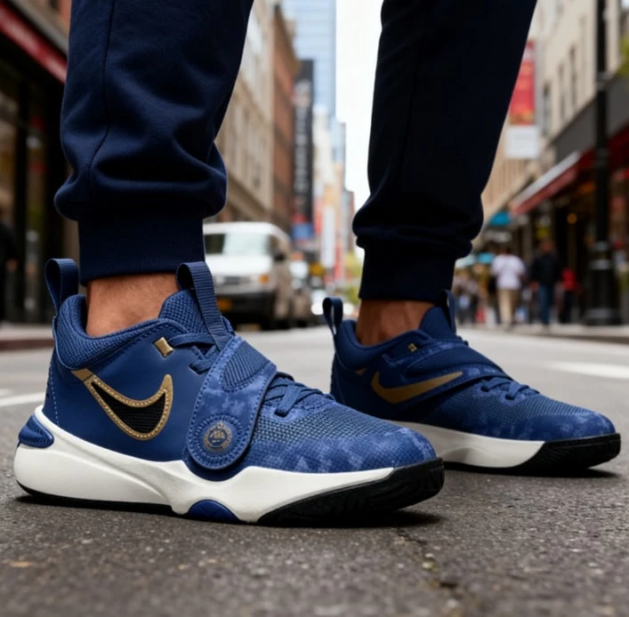 Nike 女款 TEAM HUSTLE D 11 KC 篮球休闲运动鞋 FZ8463-400 - 寶藍色 - 查看 1