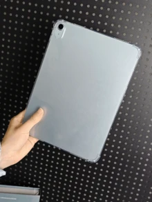 IPad Protective Case With Pen Slot, Transparent Shock-Proof TPU Protective Cover (Transparent), Compatible With Samsung Galaxy Tab, Four-Corner Air Cushion Anti-Drop - Clear - View 3