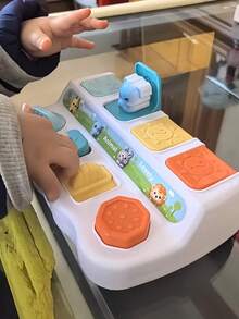Hide And Seek Button Box Toy With Animal And Object Sensor Switches - Durable ABS Resin Early Learning Toy For Kids, Enhances Fine Motor Skills And Hand-Eye Coordination, Toddler Toy - Multicolor - View 8