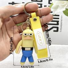 SpongeBob SquarePants SpongeBob Keychain - Bikini Bottom Ugly Fish Keychain | Cartoon Bikini Bottom Resident Pendant | Ideal For Bags, Clothing, Gifts For Best Friends, Birthdays, Daily Wear And Travel Luggage Accessories - Multicolor - View 5