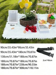 Tragbare dicke Picknick-Matte - Bohemien-Stil, Nylon-Segeltuch-Material, maschinenwaschbar, reißfest, lebendiges geometrisches Muster - geeignet für Outdoor-Picknicks, Wanderungen, Camping, Strand und Inneneinrichtung - Camping-Matte, Sofa-Strandtuch, Zelt-Matte, Wolldecke, Picknick-Pad, Camping-Essentials, Camping-Ausrüstung, Heimdekoration Teppich
