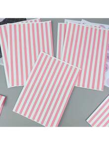 10/50 piezas Bolsas de regalo de 4.7x6.7 pulgadas, incluyendo bolsas para envolver regalos, bolsas de papel pequeñas para accesorios, bolsas de papel con patrón a rayas, bolsas de regalo de caramelo reforzadas, bolsas de papel decorativas DIY, adecuadas para Navidad, Día de San Valentín, bodas, cumpleaños, bolsas de regalo para fiestas, bolsas para envolver regalos. - Multicolor - Ver 4