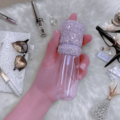 50ml Portable Pump Spray Bottle, Fine Mist Sprayer, Refillable Empty Bottle For Toner, Facial Mist,