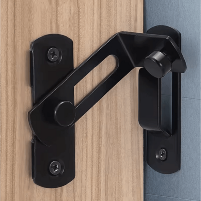 Fechadura de ângulo de 90°, adequada para portas, cantos, janelas, celeiros e portões de cerca. Fabricada em aço inoxidável para segurança e tranquilidade.