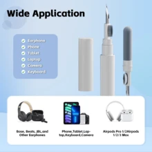 Multi-Function Earbud Cleaning Pen - Small Portable Deep Cleaner For AirPods & Earphones - White - View 7