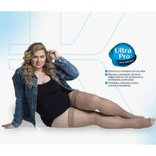 Meia Kendall 7/8 Com Silicone Média Compressão Sem Ponteira 1712  Casual-Confortável - Castanho - Visão 4