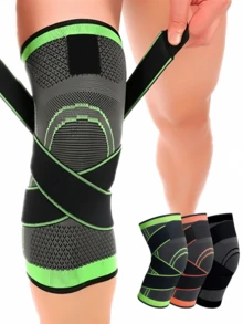 Corrente de joelho de nylon Corrente de joelho de ciclismo ao ar livre Corrente de alpinismo Corrente de joelho de esporte Enrolamento Corrente de joelho de pressão Cross-border Corrente de joelho - Multicolorido - Visão 1
