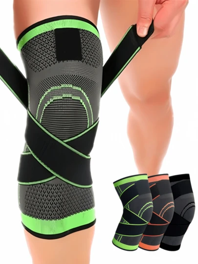 Corrente de joelho de nylon Corrente de joelho de ciclismo ao ar livre Corrente de alpinismo Corrente de joelho de esporte Enrolamento Corrente de joelho de pressão Cross-border Corrente de joelho