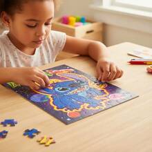 Disney Rompecabezas Especial Aterciopelado Stitch 100 Piezas para Niños - Multicolor - Ver 4