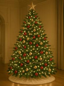 Árvore de Natal Verde 2,10m com 1000 Galhos Natalina Grande Decoração Elegante Luxuosa Casa Decorada - Arvores de Natal - Visão 2