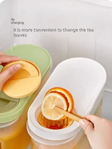 2 Color Options! Home Cold Water Pitcher With Filter Basket: Daily Tea Brewing + Chilled Drinks For Gatherings, Large Capacity For Easy Sharing