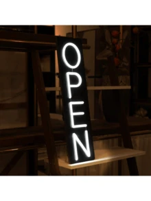 Open Neon Signs, Neon Open Signs For Wall Decor, USB Powered Bright Open Led Signs For Business Coffee Shop Drink Store Bar Bakery Door Hotel Window,