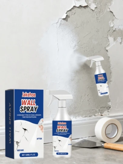 jakehoe 2pcs/Set Wall Spray Paint, Wall Cleaner To Cover Stains, Peeling Walls Repair Coating, Home Graffiti Renovation Self-Repairing Wall Paint, Wall Renewal, One-Time White, Easy To Cover Dirt, Easy To Renovate Old Walls, Convenient And Quick/Uniform Spraying, Suitable For Wall Dirt/Graffiti/Small Ads/Mildew/Yellowing, Etc.
