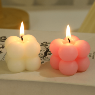 1 pieza/3 piezas/5 piezas Velas, Velas de aromaterapia, Velas hechas a mano creativas con formas lindas, Velas pequeñas con fragancia de burbujas, Velas decorativas para el hogar, Adornos para el hogar, Velas decorativas para bodas, Regalos de cumpleaños