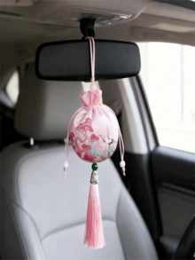 7 Stücke Kordelzugbeutel, Duft-Anhänger Säckchen, Seide Satin Beutel, Quasten Blumen Beutel, können als tragbare Beutel, Anhänger, Aromatherapie, Dekorationen, Autoduftspender, Kleiderschrank-Erfrischer oder Duftsäckchen verwendet werden, geeignet als Geschenke, Feiertags-Artikel - Verschiedenfarbig - Übersicht 4