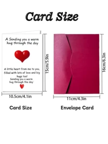 可爱迷你口袋拥抱诗卡，隔离礼物，拥抱信物，想念礼物，可爱树脂动物摆件，附赠鼓励卡，特别的生日、婚礼、派对、情人节礼物，圣诞拥抱卡，圣诞节 - 款式一 - 查看 2