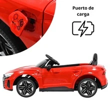 Joykoo Montable Eléctrico para Niños con Control Remoto Audi e-tron GT Luces Música Batería 12v Apto a partir de 3 años - Rojo - Ver 7