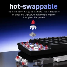 Bàn phím có dây nhiều màu AJAZZ NK61, đèn nền xung quanh bên hông, bố cục 61 phím có bộ tháo nắp phím, công tắc có thể thay nóng, công tắc vệ tinh được tinh chỉnh - AJAZZ - Xem 3