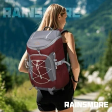 40L Foldable Backpack, Unisex Waterproof Lightweight Packable Hiking Backpack For Travel, Trekking, Camping And Outdoor Activities, Large Capacity Black