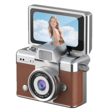 Máy ảnh kỹ thuật số mini móc chìa khóa, FHD 1080p, đèn flash, màn hình HD, thời lượng pin dài để ghi hình khi đi du lịch, quà tặng sinh nhật, Giáng sinh - Nhiều màu - Xem 9