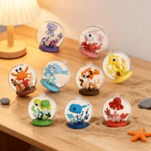 9-In-1 Cute Micro Particle Ocean Ball Building Blocks Set, Includes Gift Box, Educational Toy, Desktop Decor, Perfect For Birthday, New Year, Christmas Gifts - Multicolor - View 5