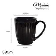 Caneca Itália Natal Cerâmica 390ml Feliz Bicolor