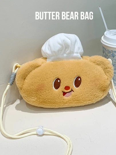 BUTTER BEAR Crossbody Bag Light Students, Lovely Gift for Lover