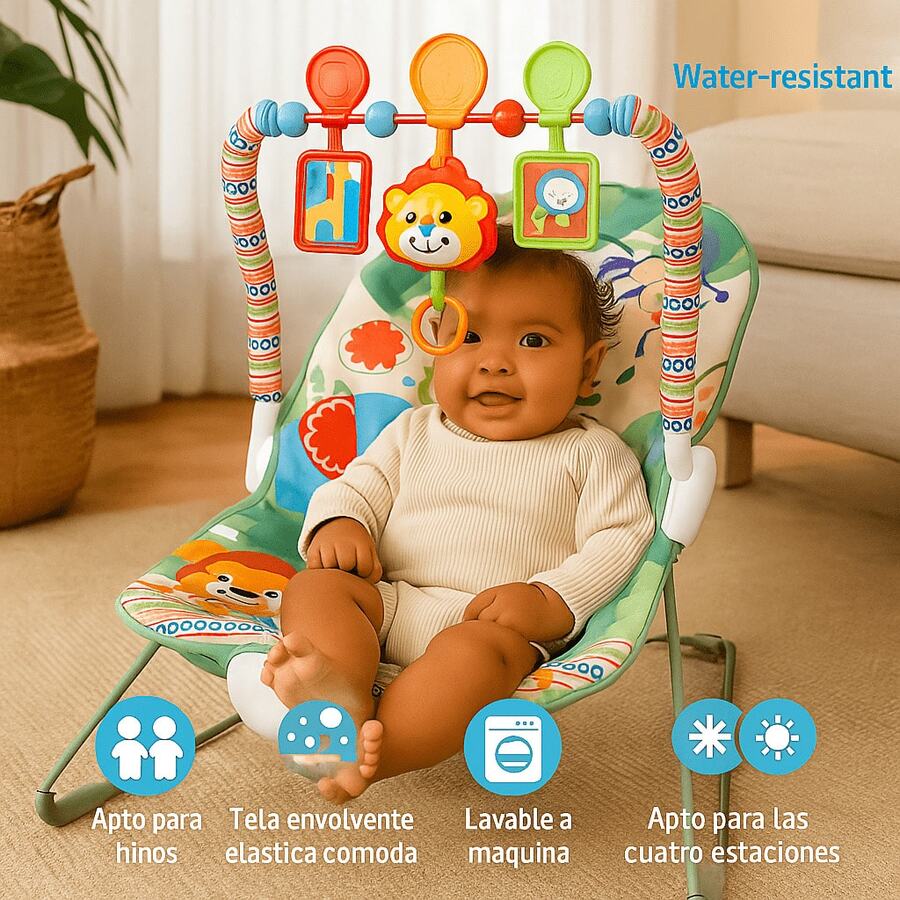 Cochecito para Bebé Color Verde, Plegable y Ligero con Canasta, Ideal para Paseos y Viajes - Verde - Ver 1