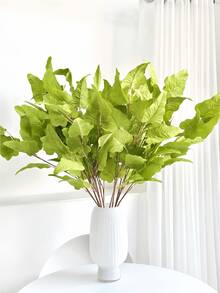 1/2/3 件装 90 厘米仿真植物，蹄形叶片，仿桉树叶，适用于墙面、客厅、卧室、婚礼、派对装饰、桌面摆设。家居、书桌、厨房、婚礼、餐桌、中心装饰、办公室、花园、户外、房屋、庭院装饰，适合春、夏、秋、冬四季。 - 綠色 - 查看 6