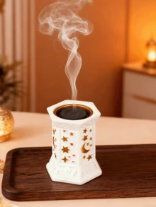 1件/套创意星月造型香炉，中东节日风格，优雅树脂香座，阻燃香盒，家居装饰，房间装饰，瑜伽室，露营，花园，露台，经典烛光晚餐照明，装饰品 - 彩色 - 查看 8