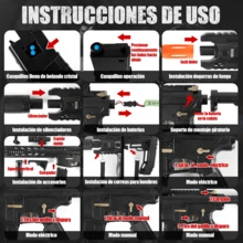 Juguetes y juegos: Imprescindible para juegos al aire libre para adolescentes, la mejor opción para niños, regalos geniales, los mejores regalos de cumpleaños, artículos imprescindibles para Navidad. Juegos y entretenimiento: Empaquetado en una caja de regalo de lujo. Hecho de material ABS resistente, duradero y difícil de dañar. Envío inmediato después del pedido. Incluye manual de instrucciones completo. Envío gratuito dentro de México. - Negro - Ver 8