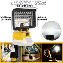 6-Inch LED Floodlight With 2 USB Charging Ports For Outdoors, Camping, Auto Repair, Emergencies, Job Site Lighting And Outdoor Fishing (Batteries Not Included) - 6-inch LED Floodlight - View 4