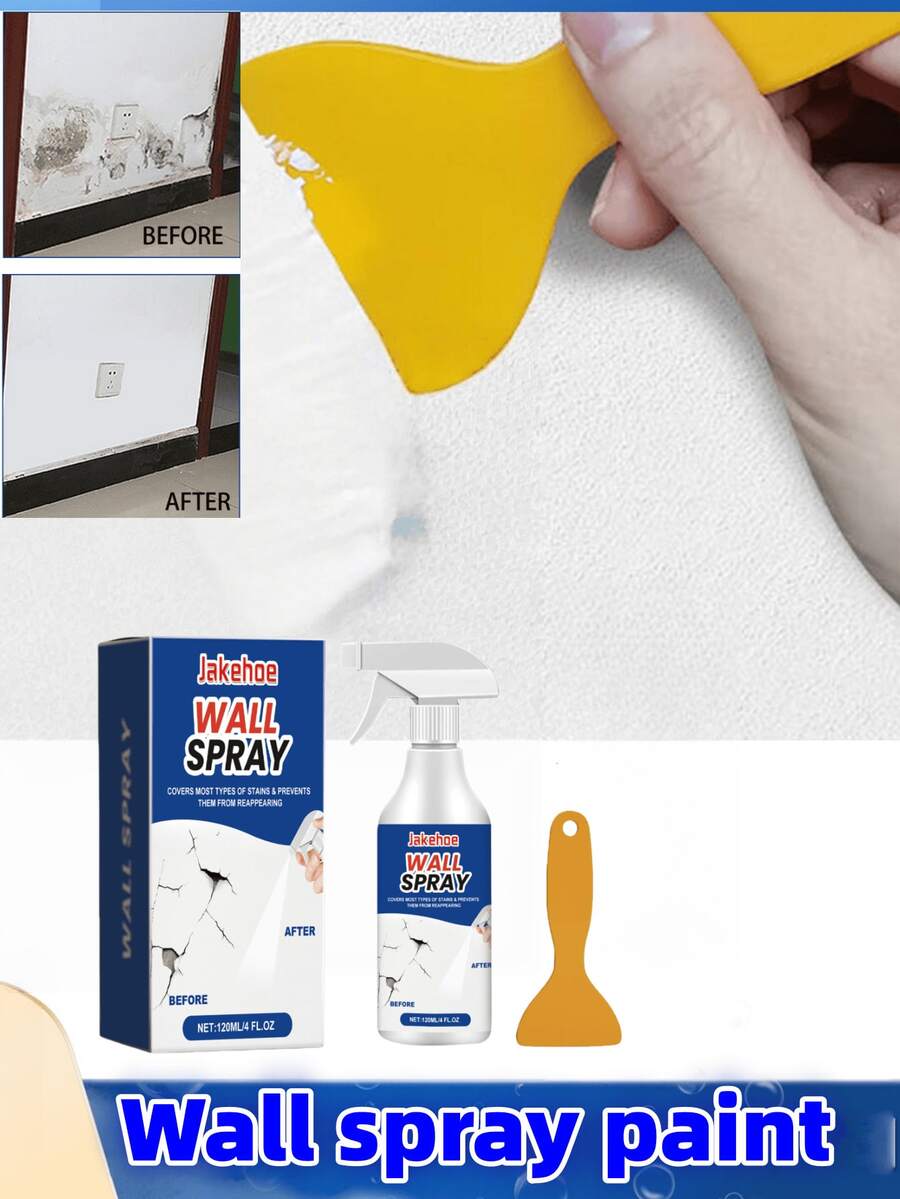 墙面喷漆，墙面清洁去污防潮防剥落除霉翻新漆