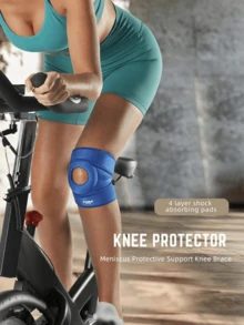 Adjustable Knee Pads, Unisex Patella Protector With Breathable Holes, Suitable For Hiking, Basketball, Cycling, Running And Other Sports - Multicolor - View 5