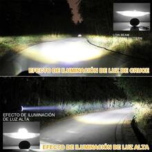 Faro Para Moto Universal + Carcasa Y Soporte De 7 Pulgadas Derecho Faro Para Moto Universal Y De 7 Pulgadas Led Aluminio+ Carcasa Y Soporte De 7 Pulgadas Derecho, Faros H4 Led Alta y Baja 4300K Ámbar/6500K Blanco, Faro General LED Redondo para Moto - H4 - Ver 10