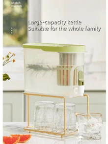 2 Color Options! Home Cold Water Pitcher With Filter Basket: Daily Tea Brewing + Chilled Drinks For Gatherings, Large Capacity For Easy Sharing