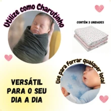 Set Of 3 Soft Baby Blankets 80x50cm, Ideal For Baby Boy/Girl, Bublim Baby Layette Gift, Gender Reveal Party - Màu be - Xem 6