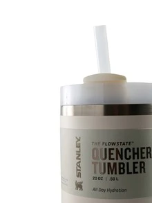 STANLEY - The  H2.0 ™ Tumbler 20 Oz Premium Stainless Steel Bottle Insulated Mug Cup Portable Water Bottle Large-Capacity Coffee Cup Water Cup With Handle And Straw, For Travel, Home, Office, Gift, Ice Drinks And Hot Drinks 10-10826 1213 - 1213 奶油 2.0 - 查看 3