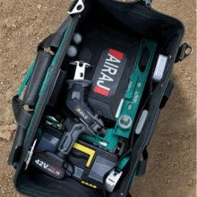 通用五金工具背包，1 件装，重型防水工具包 - 大容量牛津帆布，耐磨收纳整理包，适用于电工，可收纳多种燃烧螺丝、钉子、钻头等工具。 - 彩色 - 查看 10