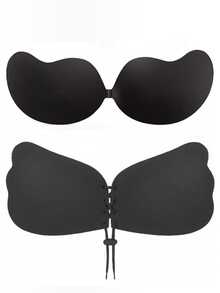 2件装无缝无钢圈文胸，无肩带露背提拉文胸，隐形聚拢文胸 - 透气凉爽，夏季必备 - 彩色 - 查看 15