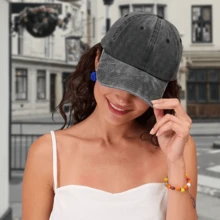 Adjustable Baseball Cap With Dakine Print - Vintage Style, Off-Shoulder Design, Lightweight Polyester, Ideal For Outdoor Activities, Sun Protection | Vintage Baseball Cap | Polyester - màu đen - Xem 5