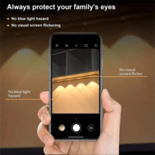 1pc/2pcs Smart LED Motion Sensor Light, USB Rechargeable PIR Sensor Wall Lamp, Ultra-Thin Cat Eye Hill Lamp Strip, 3 Lighting Modes Adjustable, Suitable For Kitchen, Wardrobe, Wine Cabinet, Shoe Cabinet, Bedroom Lighting